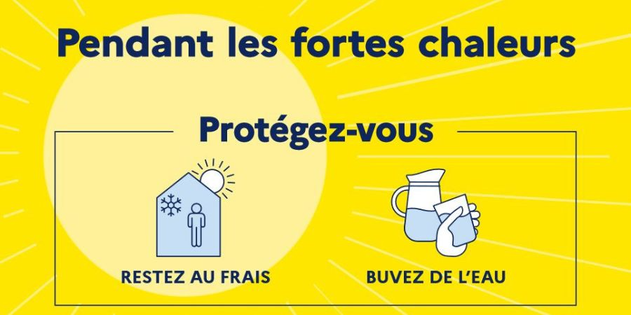 Fortes chaleurs : adoptons les bons réflexes !